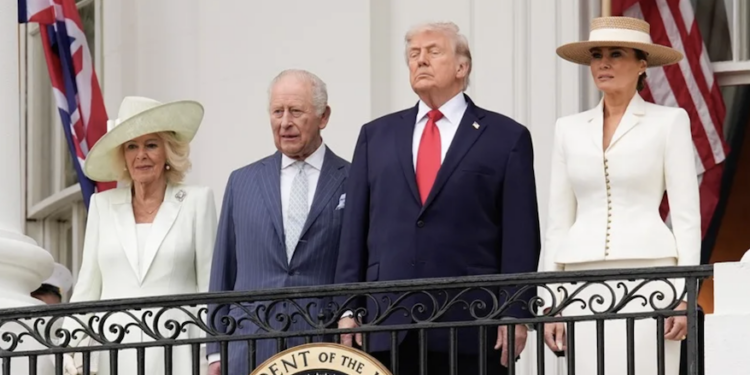 Trump, al recibir a Carlos III: Los británicos son nuestros “amigos más cercanos”