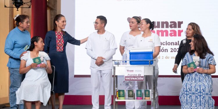 Sheinbaum anuncia que la Semana Nacional de Vacunación se extenderá hasta mayo