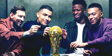 ‘Arman’ Messi, CR7, Mbappé y Vinicius juntos copa del mundo