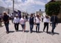 Entrega Luis Nava obra de mejoramiento en la calle Alfonso Ramírez en Tequisquiapan