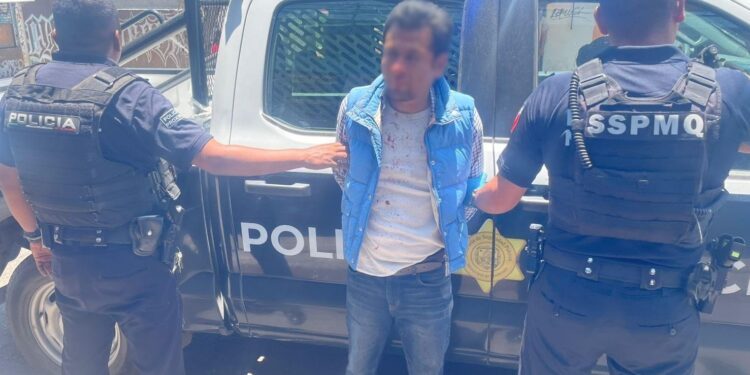Detenido masculino en San Pedrito Peñuelas