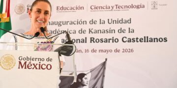 Inaugura Sheinbaum la Unidad Académica de Kanasín