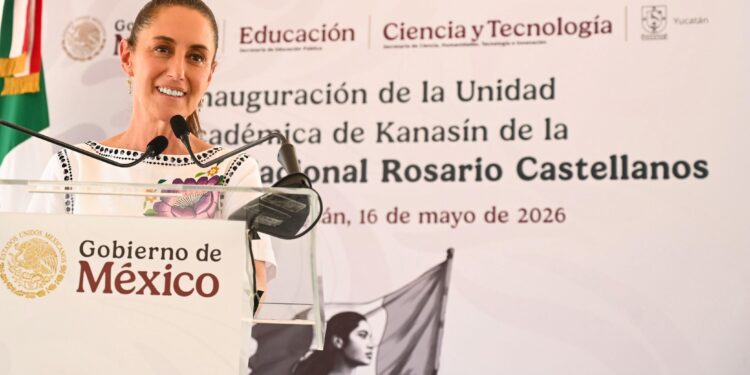 Inaugura Sheinbaum la Unidad Académica de Kanasín