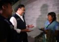 Supervisa Luis Nava obra de rehabilitación en cancha de futbol 5 en Huimilpan