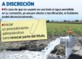 Castigarían ahorro de agua en el agro