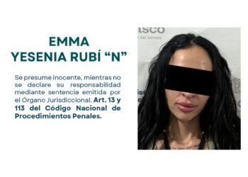 A proceso mujer expolicía por participar en un feminicidio en Jalisco