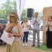 Encabeza Oficial Mayor develación de placa para la construcción de Oficinas del STSPE en Cadereyta de Montes