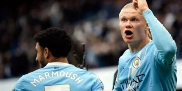 Manchester City golea y le mete presión al Arsenal