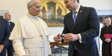 Marco Rubio manifiesta ante León XIV su “compromiso” por la paz y buena relación con el Vaticano