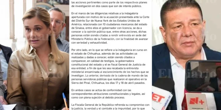 Dice FGR que citó a Maru y a exfiscal Jáuregui en calidad de testigos