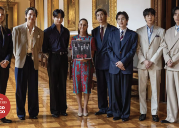 Recibe Sheinbaum a BTS
