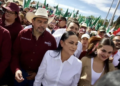 Marcha Morena contra Maru Campos en Chihuahua