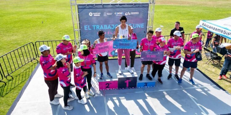 Realizan Segunda Carrera de las y los Trabajadores en el Parque Querétaro 2000