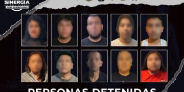 Sinergia ejecuta 10 cateos simultáneos en la zona metropolitana; 10 personas detenidas y decomiso de droga y armas