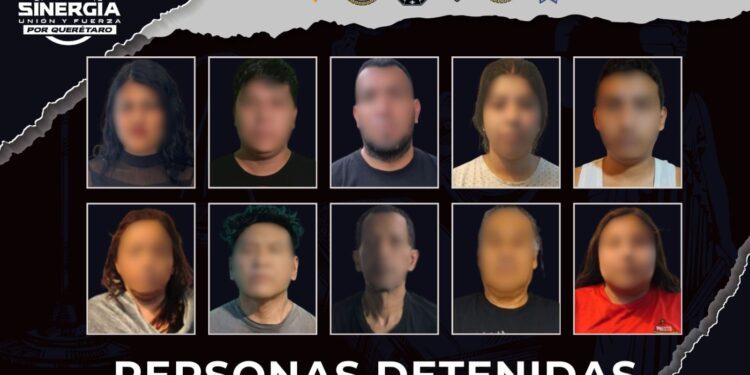 Sinergia ejecuta 10 cateos simultáneos en la zona metropolitana; 10 personas detenidas y decomiso de droga y armas