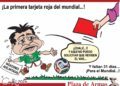 ¡La primera tarjeta roja del Mundial!
