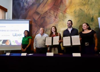 Uber México y Secretaría de las Mujeres firman convenio para viajes seguros de mujeres en el estado