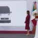 Presenta Sheinbaum prototipo del minivehículo Olinia