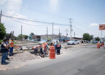 Confirman trabajos de reparación en tubo pluvial de San Juan del Río