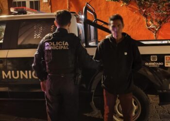 Masculino detenido por el delito de robo en la colonia Centro