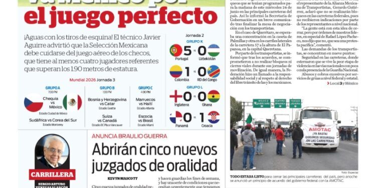 Portada 24 de junio de 2026