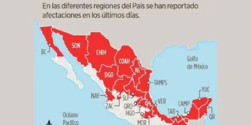 Afecta CFE a 20 estados