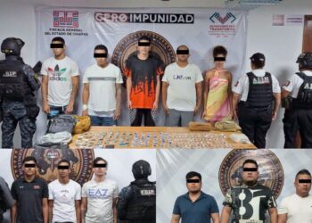 Desmantelan banda de extorsionadores “gota a gota” en Chiapas