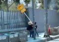Vandaliza CNTE exterior de la SEP