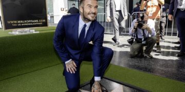 David Beckham recibe una estrella en el Paseo de la Fama de Hollywood