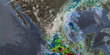 Depresión tropical Dos-E se localiza frente a Guerrero; prevén lluvias torrenciales