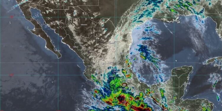 Depresión tropical Dos-E se localiza frente a Guerrero; prevén lluvias torrenciales