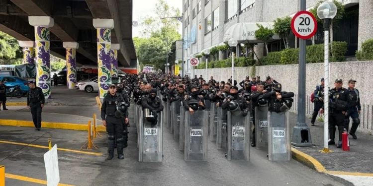 Despliegan operativo en inmediaciones de Estadio CDMX