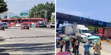 Bloquean maestros aeropuerto de Oaxaca