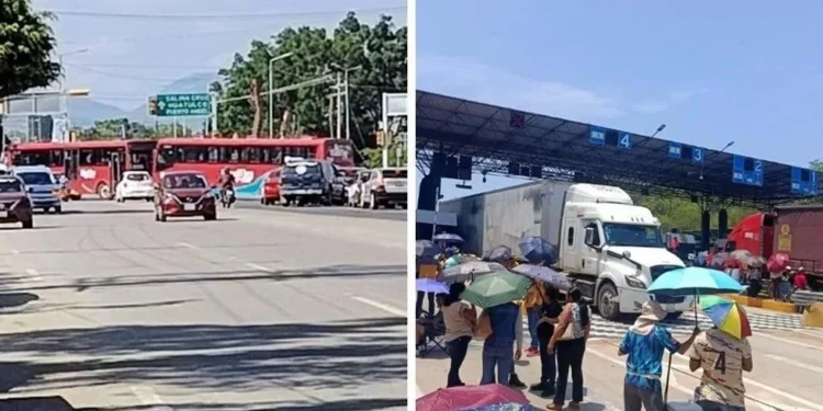 Bloquean maestros aeropuerto de Oaxaca