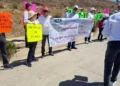 Protestan pensionados ante Sheinbaum en Tijuana