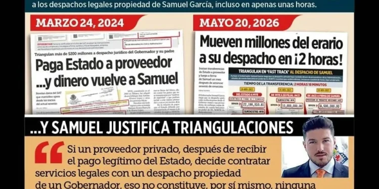 Pagos a mi despacho no son delito: Samuel