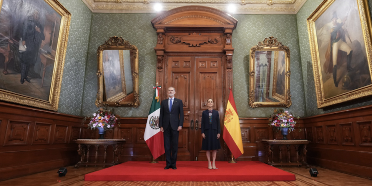 Se reúne el rey de España con Sheinbaum en Palacio Nacional