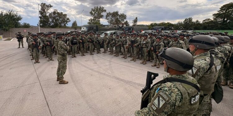 600 elementos del Ejército Mexicano refuerzan seguridad en Durango