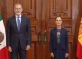Se reúne el rey de España con Sheinbaum en Palacio Nacional