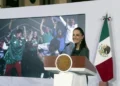 Pasa Sheinbaum de la tensión por la CNTE al festejo