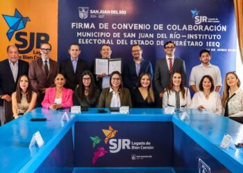 San Juan del Río firma convenio con el IEEQ para fortalecer la participación ciudadana