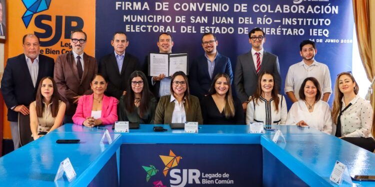 San Juan del Río firma convenio con el IEEQ para fortalecer la participación ciudadana