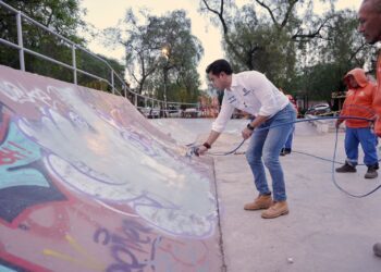 Destaca municipio más de 370 mil metros cuadrados de graffiti borrados