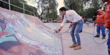 Destaca municipio más de 370 mil metros cuadrados de graffiti borrados