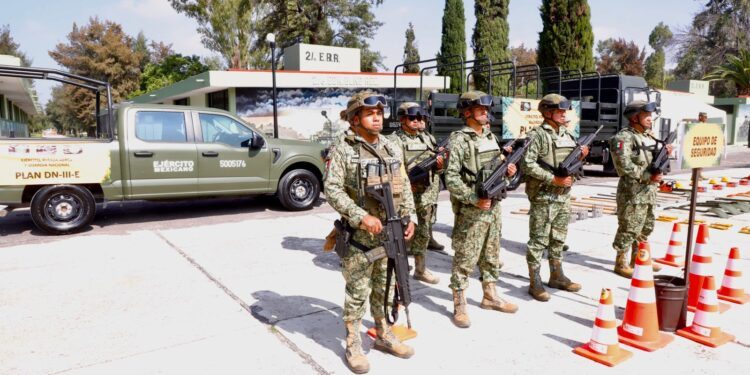 Presenta Ejército Mexicano Plan DN-III-E en Querétaro