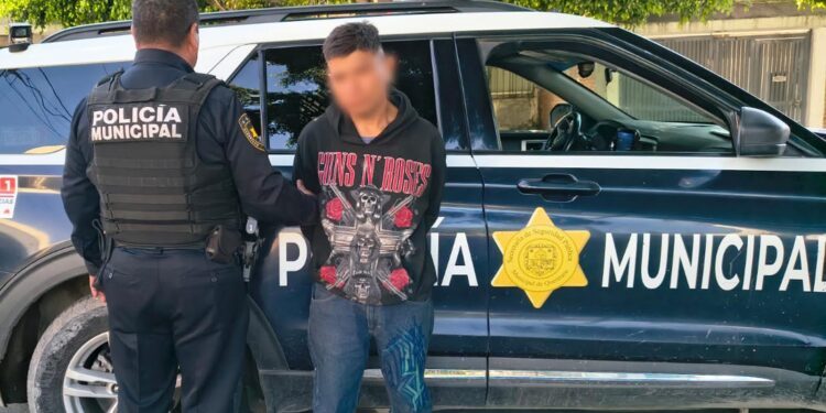 Detenido en la colonia Ex – Hacienda El Tintero