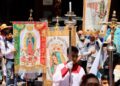 Peregrinos queretanos se encomiendan a la Virgen rumbo al Tepeyac: Misa del Buen Viaje