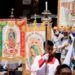 Peregrinos queretanos se encomiendan a la Virgen rumbo al Tepeyac: Misa del Buen Viaje