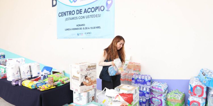 Reciben cinco toneladas de ayuda en los Centros de Acopio del SEDIF