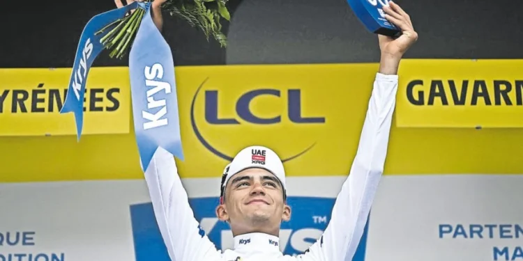 Del Toro sube al podio en el Tour de Francia